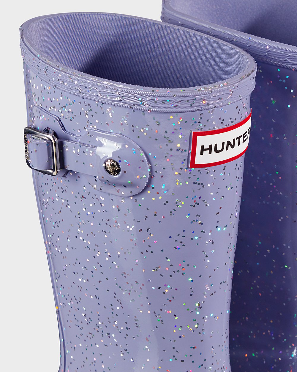 Hunter Gummistøvler Lilla - Barn Original Big Giant Glitter - Norge XTRKWJ-964